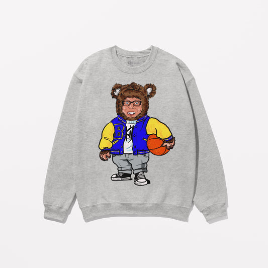 KIL Clothes Teen Bear Sweatshirt Grey